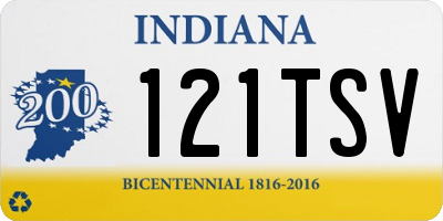 IN license plate 121TSV