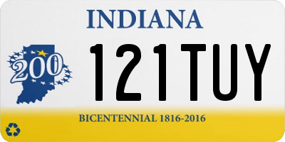 IN license plate 121TUY