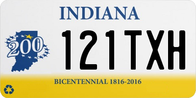 IN license plate 121TXH