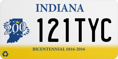 IN license plate 121TYC