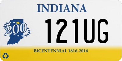 IN license plate 121UG