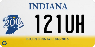 IN license plate 121UH