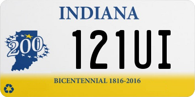 IN license plate 121UI