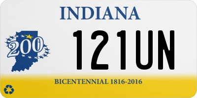 IN license plate 121UN