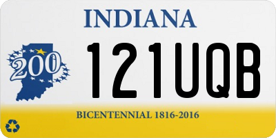 IN license plate 121UQB