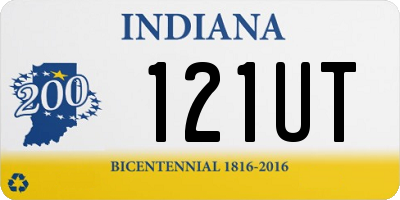 IN license plate 121UT