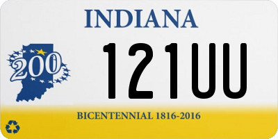 IN license plate 121UU