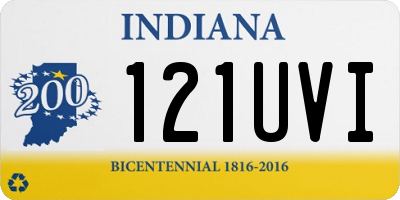 IN license plate 121UVI