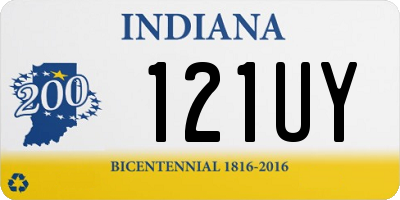 IN license plate 121UY