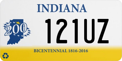 IN license plate 121UZ