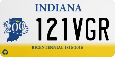 IN license plate 121VGR