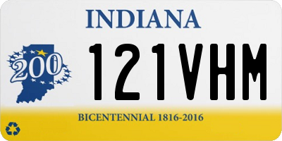 IN license plate 121VHM
