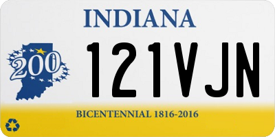 IN license plate 121VJN
