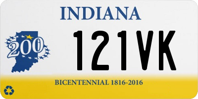 IN license plate 121VK