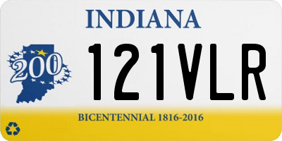 IN license plate 121VLR