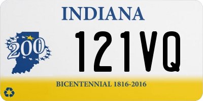 IN license plate 121VQ