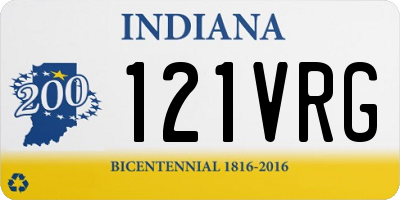 IN license plate 121VRG