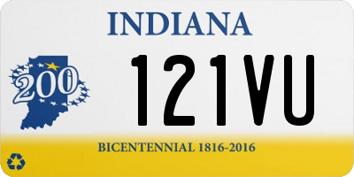 IN license plate 121VU