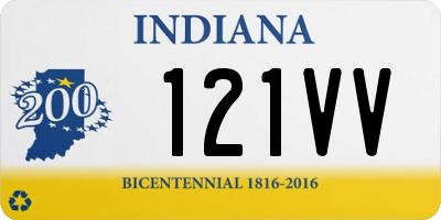 IN license plate 121VV