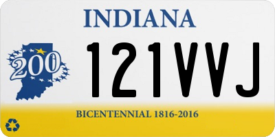 IN license plate 121VVJ
