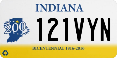 IN license plate 121VYN