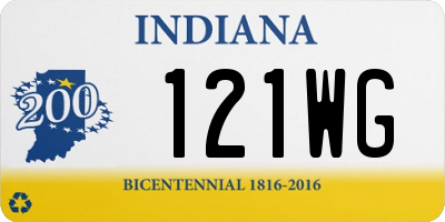 IN license plate 121WG