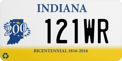 IN license plate 121WR