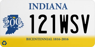 IN license plate 121WSV