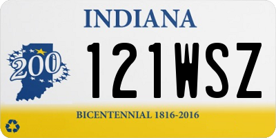 IN license plate 121WSZ