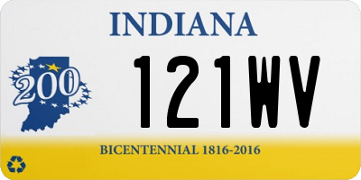 IN license plate 121WV