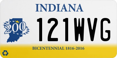 IN license plate 121WVG