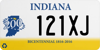 IN license plate 121XJ