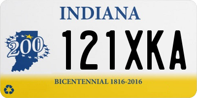 IN license plate 121XKA
