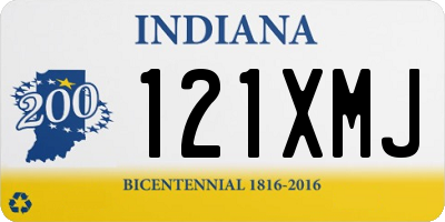 IN license plate 121XMJ