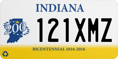 IN license plate 121XMZ