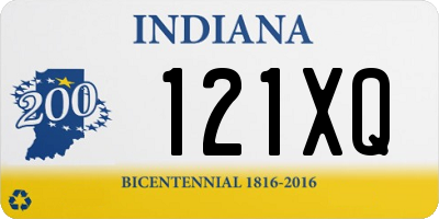 IN license plate 121XQ