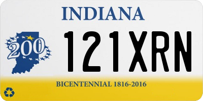 IN license plate 121XRN