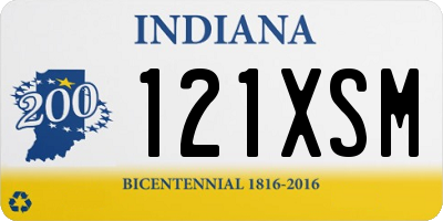 IN license plate 121XSM