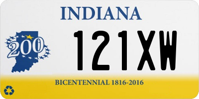 IN license plate 121XW