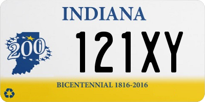 IN license plate 121XY