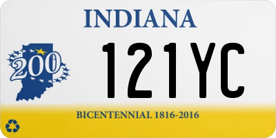 IN license plate 121YC