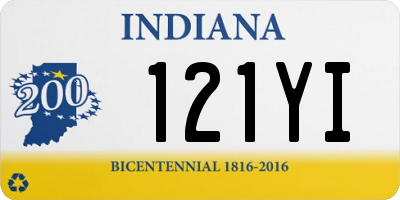 IN license plate 121YI