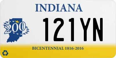 IN license plate 121YN