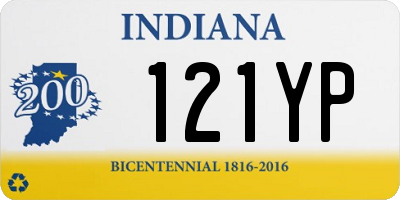 IN license plate 121YP