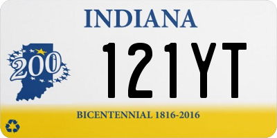 IN license plate 121YT