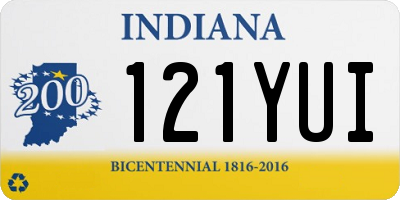 IN license plate 121YUI