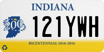 IN license plate 121YWH