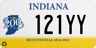 IN license plate 121YY