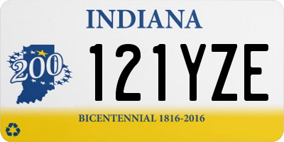 IN license plate 121YZE