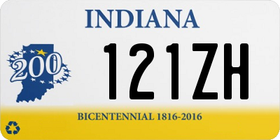 IN license plate 121ZH